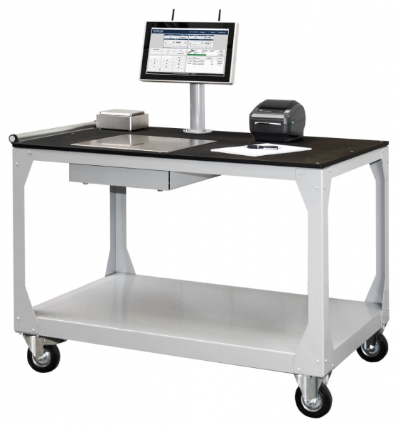 Weighing table with picking system