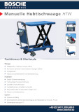 Mobile scissor lift table with integrated scale. Lifting table with scale from BOSCHE