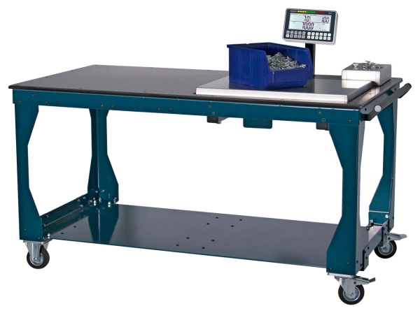 Weighing table with counting scale system
